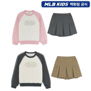 MLB키즈 스트릿 베이직 여아 라글란 맨투맨세트 뉴욕양키스 7FS2B0654