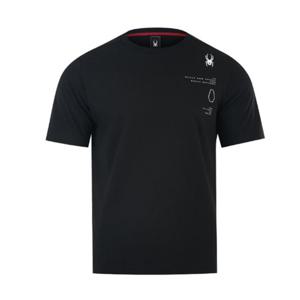 스파이더 M 로고 플레이 반팔 티셔츠 BB SPJMCNRS311M BLK