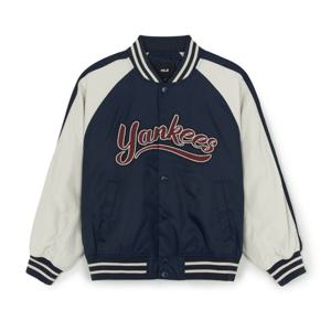 MLB (3AJPB0954-50NYS) 나일론 블로킹 컬시브 바시티 자켓