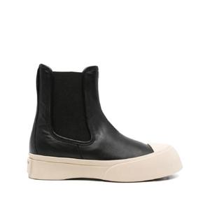 25 FW 마르니 밴딩 패널 레더 부츠 TCZU000402P7226 TP443199141
