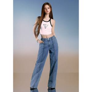 [GUESS]게스진 여성 M톤 앞절개 디테일 와이드(YP2D6055)