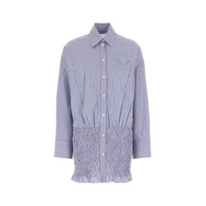 25 FW 프라다 버튼업 스트라이프 롱슬리브 셔츠 P492HRSOOO16PF