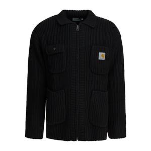 칼하트윕 울 블렌드 리브 니트 집업 가디건 I03539989XX03 BLAC