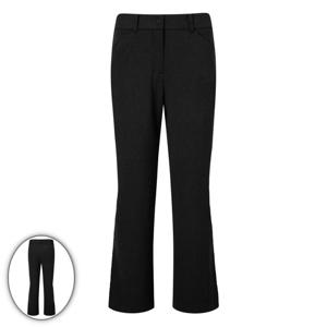 [헤지스골프] 여성 에센셜 TR 세미 부츠컷 팬츠 블랙 (HWPA5D701BK)