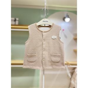 압소바HM (아기조끼)밍키 조끼(베이지) 25FW신상 (4A2711903)