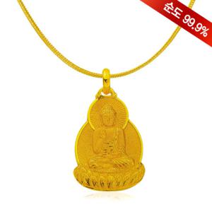 순금 불교 목걸이 18.75g 24k [8330]