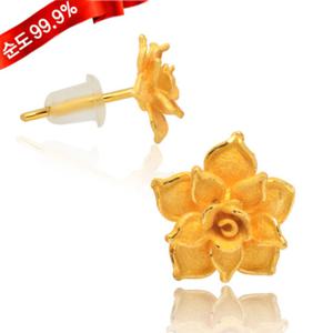 순금 귀걸이 3.75g 24K [별빛장미A]