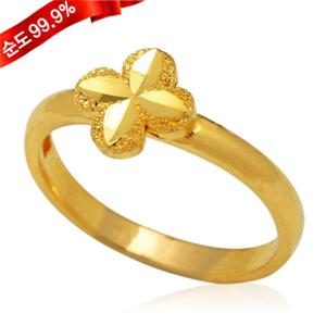 순금 반지 3.75g 24K [큐트 클로버]