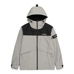 내셔널지오그래픽 N211UJP910 타슬란 배색 바람막이 점퍼 BEIGE