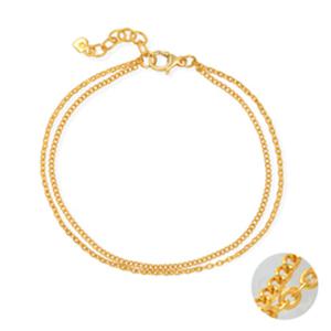 순금 팔찌 11.25g 24K [베이직 레이어드 두줄체인]