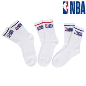 [엔비에이]남여공용 엔비에이  빅로고 3팩 장목양말 GR (N245AO201P)