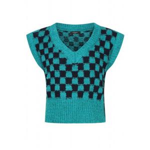 [레코브](레코브) 사각 배색 브이넥 니트 베스트(LK31BYKV905X)