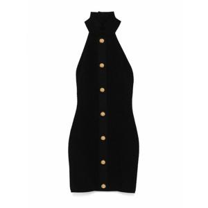 [BALMAIN] 라프리마 여성 숏 원피스 위드 버튼 DF0R3236KH580PA 블랙 /8
