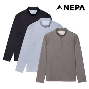 네파 남성 마운틴 그래픽 긴팔 집업티셔츠 7I15402