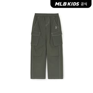 [택가89,000원][MLB키즈]아웃도어 카고 스티치 스트레이트 우븐 팬츠 BOS (D.Khaki)7AWPB0751-43KAD