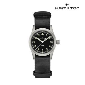 [해밀턴]카키필드 쿼츠 33mm 블랙 다이얼 H69301430