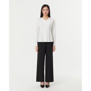 플라스틱아일랜드  허리반밴딩 원턱 팬츠 (PR7WP263)