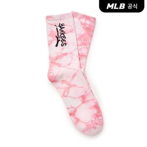 [MLB공식] 25N 타이다이 레터링 장목양말 NY (Ptn.Pink) 3ASOMB25N
