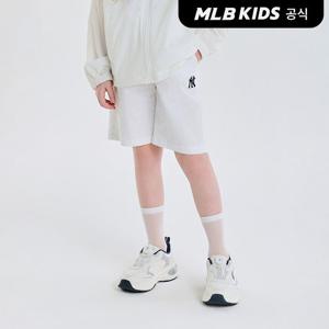[MLB키즈 공식] 25SS 베이직 5부 우븐 팬츠 NY (White) 7ASMB0153-50WHS