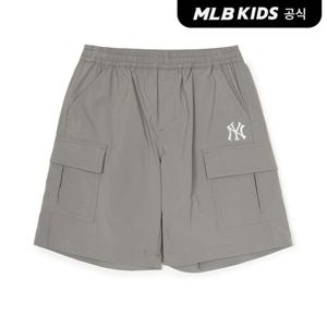 [MLB키즈 공식] 25SS 아웃도어 카고 5부 팬츠 NY (Grey) 7ASMB0853-50GRS