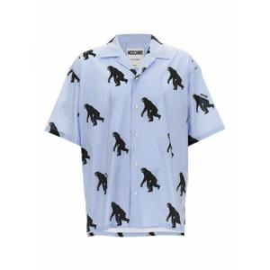 [MOSCHINO] 라프리마 남성 셔츠 프린트 022602581303 라이트 Blue /8
