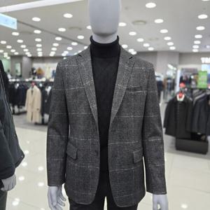 [크로커다일남성]울블렌디드윈도우체크져지쟈켓 CDAAJK410298_IC