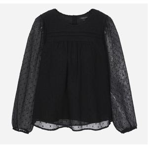 [써스데이아일랜드]레이스 핀턱 쉬폰 블라우스(T252MBL134W)