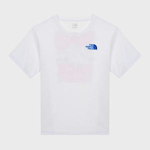 [노스페이스] 키즈 하프돔 반팔 라운드 티 NT7UR03S_WHT