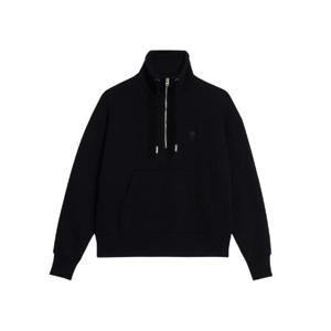 아미 토날 하트 로고 플라이 스웨트셔츠 블랙 USW512-740-001