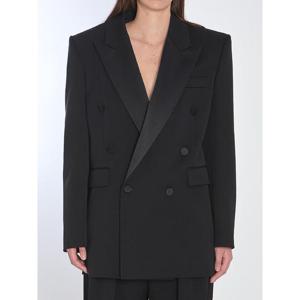 SAINT LAURENT 더블브레스트 턱시도 재킷 8280081000