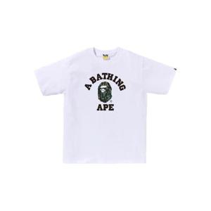 25 FW A BATHING APE 카모 컬리지 티셔츠 001TEL301033M TP437371070