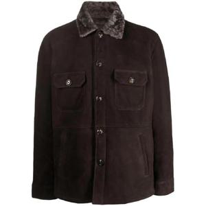 25 FW 바르바 시어링 칼라 스웨이드 셔츠 재킷  CAMICIA38900 TP436006176