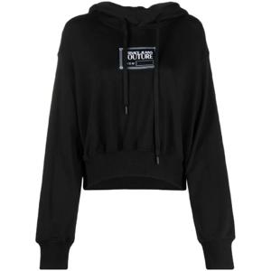 25 FW 베르사체진스꾸뛰르 로고 프린트 드로스트링 후드티 73HAIT03CF01O TP432483557