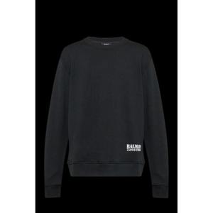 Balmain 로고 프린트 크루넥 스웨트셔츠 FH1JS001BD04 EAB TP942003923