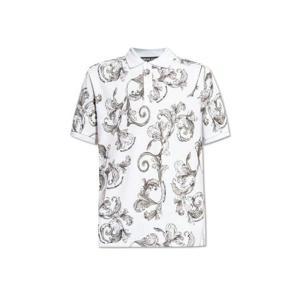 베르사체 진 쿠튀르 바로코 프린트 반팔 폴로 셔츠 78GAG6S0JS460 003 TP935966509