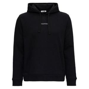 Valentino 로고 프린트 드로스트링 후드티 VV3MF14F73C 0NI TP935987214