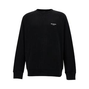 Balmain 로고 플록 크루넥 스웨트셔츠 CH1JQ005BB04 EAB TP935987179