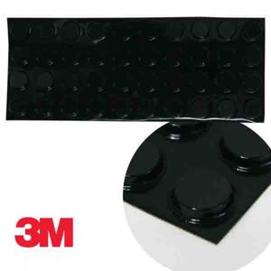 3M 미끄럼 방지 패드 쿠션 범폰 SJ-5744 40개 소음방지패드 소음방지캡 소음방지펠트 미끄럼방지패드 부착