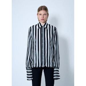 25 FW 스포트막스 여성 실크 셔츠 spx0260004blk