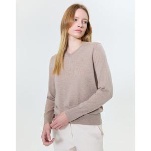 헤지스 여성 24FW 스테디셀러베이지 멜란지 울 니트 WSSW4D8C2I2