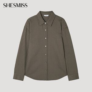 [쉬즈미스] 체크 패턴 셔츠_SWWSTP32100_BR