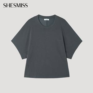 [쉬즈미스] 라인 포인트 반팔 티셔츠_SWJTSP32010_DG