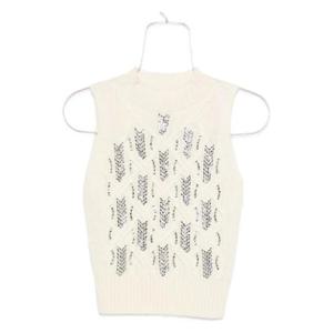 25 FW 에르마노설비노 라인스톤 장식 민소매 탑 D475L300CTJZW TP439580305