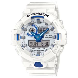 [지샥]남성 시계 빅페이스 700 화이트 블루 GA-700HDS-7ADR HIDDEN GLOW