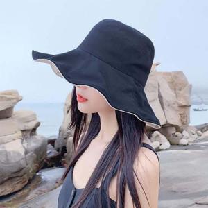 여성모자 여름 패션 와이드 왕골모자 자외선차단 여성모자 여름 패션 와이드 왕골모자
