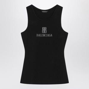 발렌시아가 민소매 티셔츠 835500T52311369 BLACK