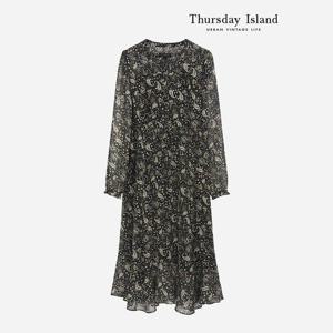 [Thursday Island] 페이즐리 쉬폰 원피스(T236MOP543W)