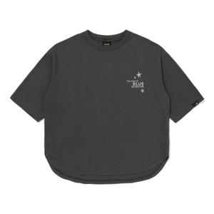 [블루테일]오버핏 차콜그레이 반팔 티셔츠AZG8TS02CG