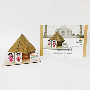 토단 하비DIY 세계 전통가옥 만들기-인도 종이 입체퍼즐 유아동퍼즐 완구 매트