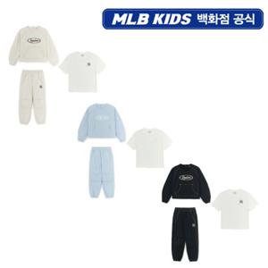 [MLB키즈PG] 스트릿 베이직 여아 우븐 맨투맨 3 세트 3종 택1 (7FS2B1356)